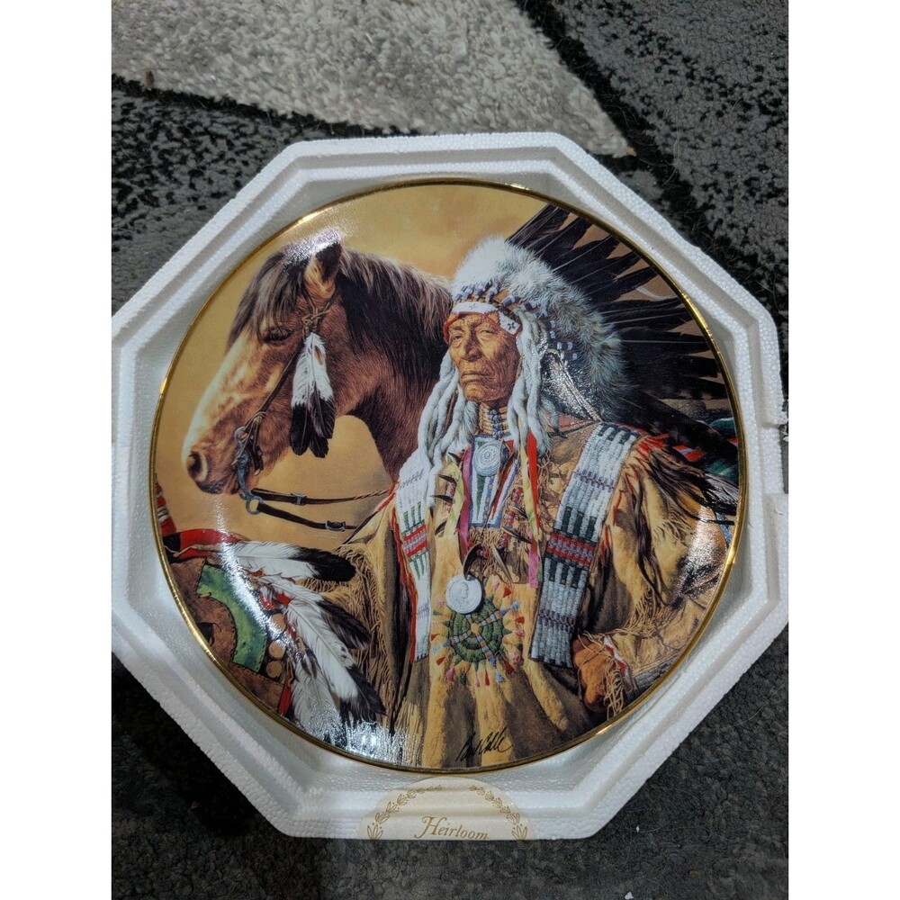 Franklin Mint Pride of the Sioux Paul Calle Limited Edition Plate V4820